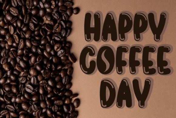 Coffee Beans Font - Preview 2