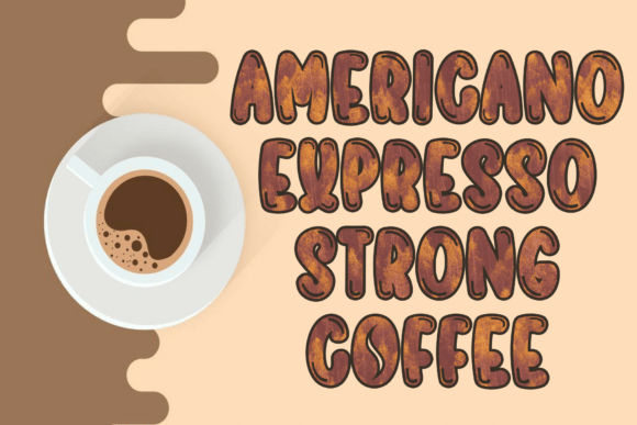 Coffee Beans Font - Preview 3