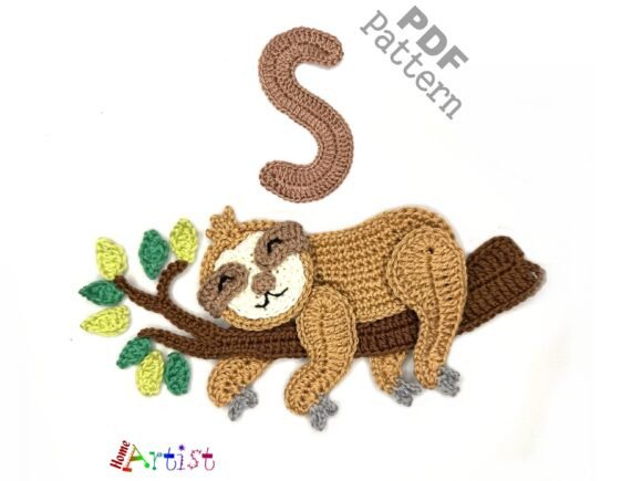 Crochet Animal Alphabet S Sloth