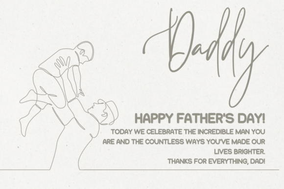 Fathers Day Font - Preview 4