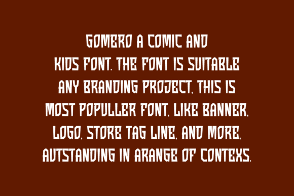 Gomero Font - Preview 4