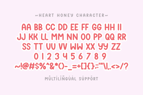 Heart Honey Font - Preview 1