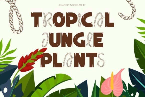 Jungle Roots Font PNG with transparent background - Preview 1
