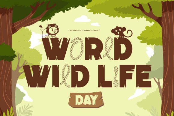 Jungle Roots Font PNG with transparent background - Preview 2