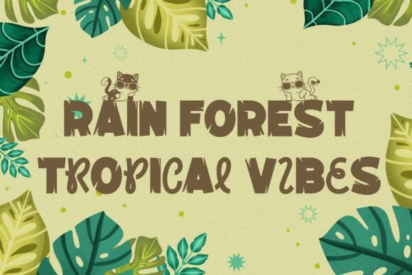 Jungle Roots Font PNG with transparent background - Preview 3