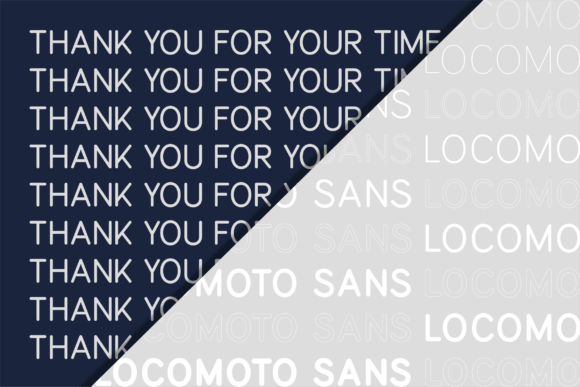 Locomoto Rounded Font PNG with transparent background - Preview 4