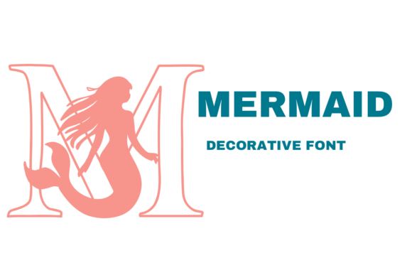 Preview specimen of Mermaid decorative font