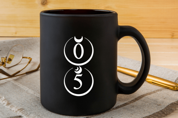 Moon Night Monogram Font PNG with transparent background - Preview 2