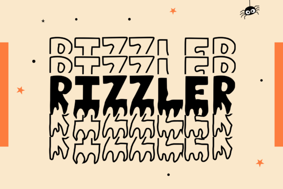 Novox Ghost Stacked Font PNG with transparent background - Preview 1