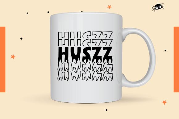 Novox Ghost Stacked Font PNG with transparent background - Preview 3