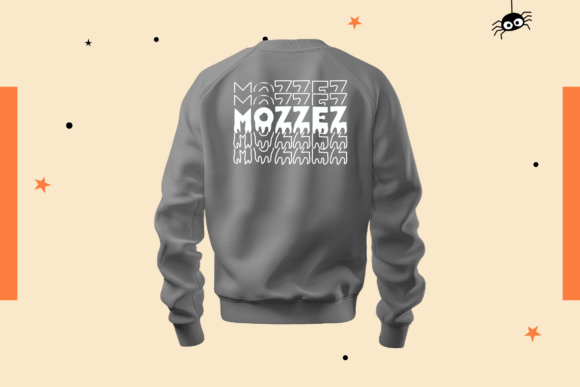 Novox Ghost Stacked Font PNG with transparent background - Preview 4