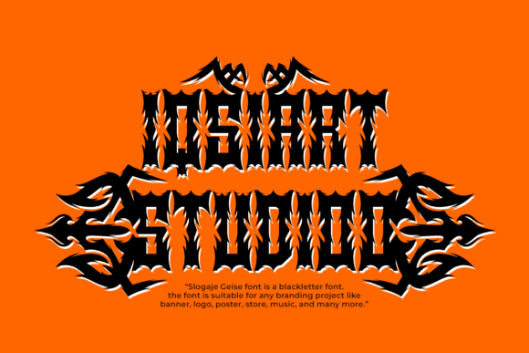 Slogaje Geise Font PNG with transparent background - Preview 3
