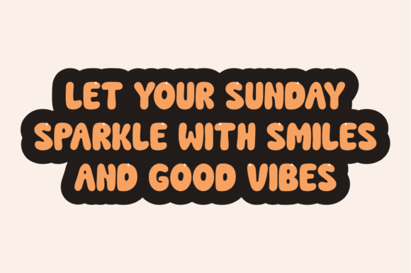 Smile Sunday Font PNG with transparent background - Preview 2