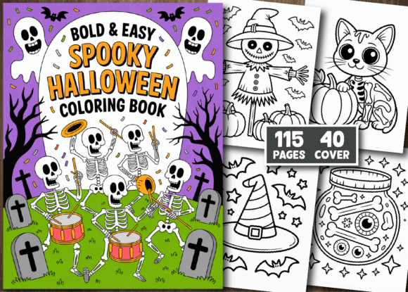 Spooky Halloween Coloring Pages for Kids