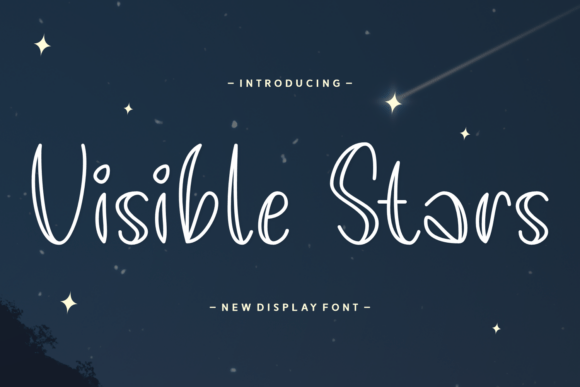 Visible Stars Font - Lettering Fonts Aesthetic