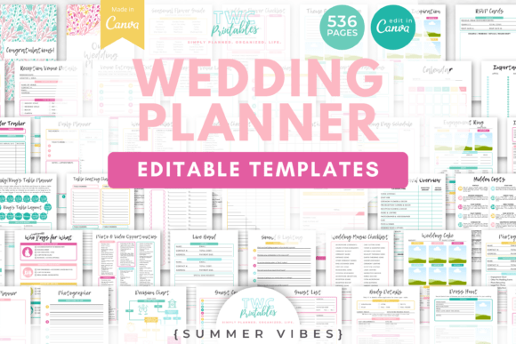 Wedding Planner Canva Templates | SUMMER