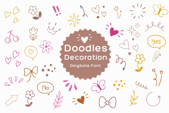Preview of Doodle Decoration dingbat font