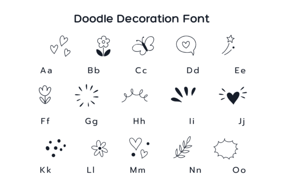 Doodle Decoration Font - Preview 5
