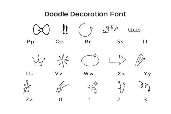 Doodle Decoration Font - Preview 6