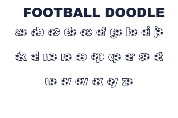 Football Doodle Font - Preview 2