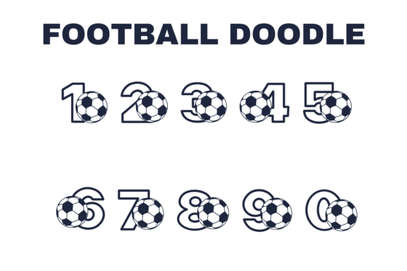 Football Doodle Font - Preview 3