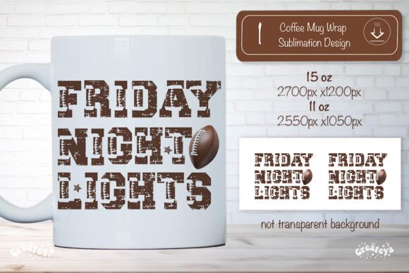 Football Mug Wrap Sublimation Design Png Graphics