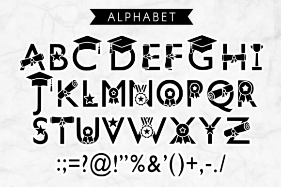 Graduation Font - Preview 4