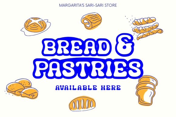 Retroblob Font PNG with transparent background - Preview 2