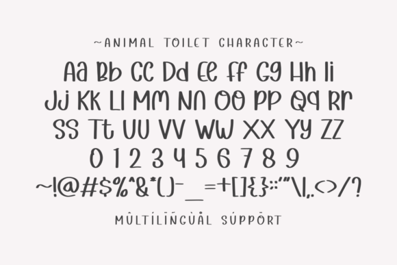 Animal Toilet Font - Preview 1