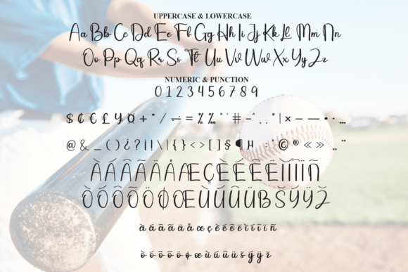 Baseball Font - Preview 6