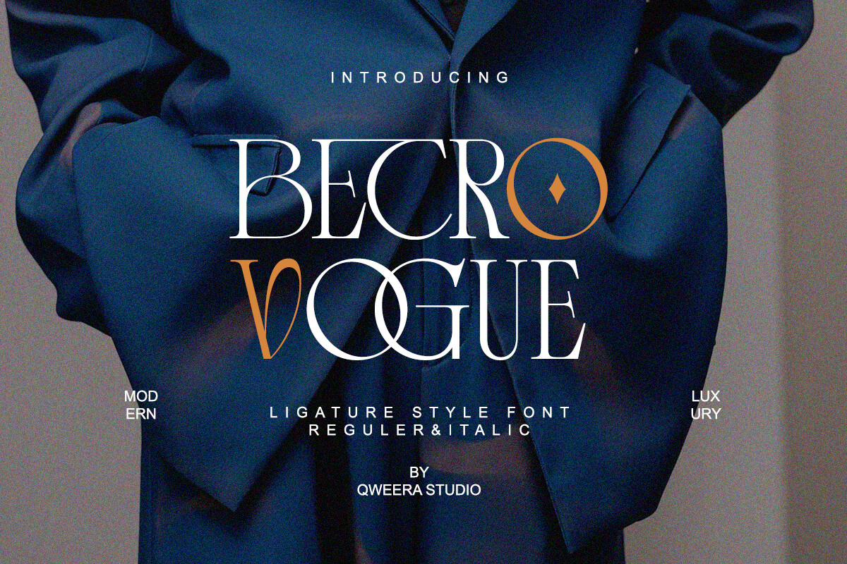 Betro Vogue preview: editorial serif