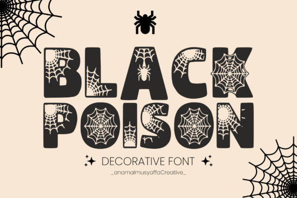 Black Spider Font - Preview 2