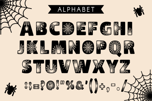 Black Spider Font - Preview 3