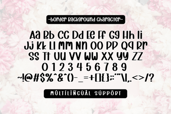 Border Background Font - Preview 1
