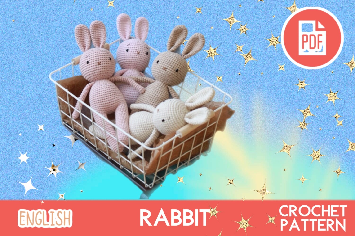 Crochet Rabbit Bunny PDF Pattern