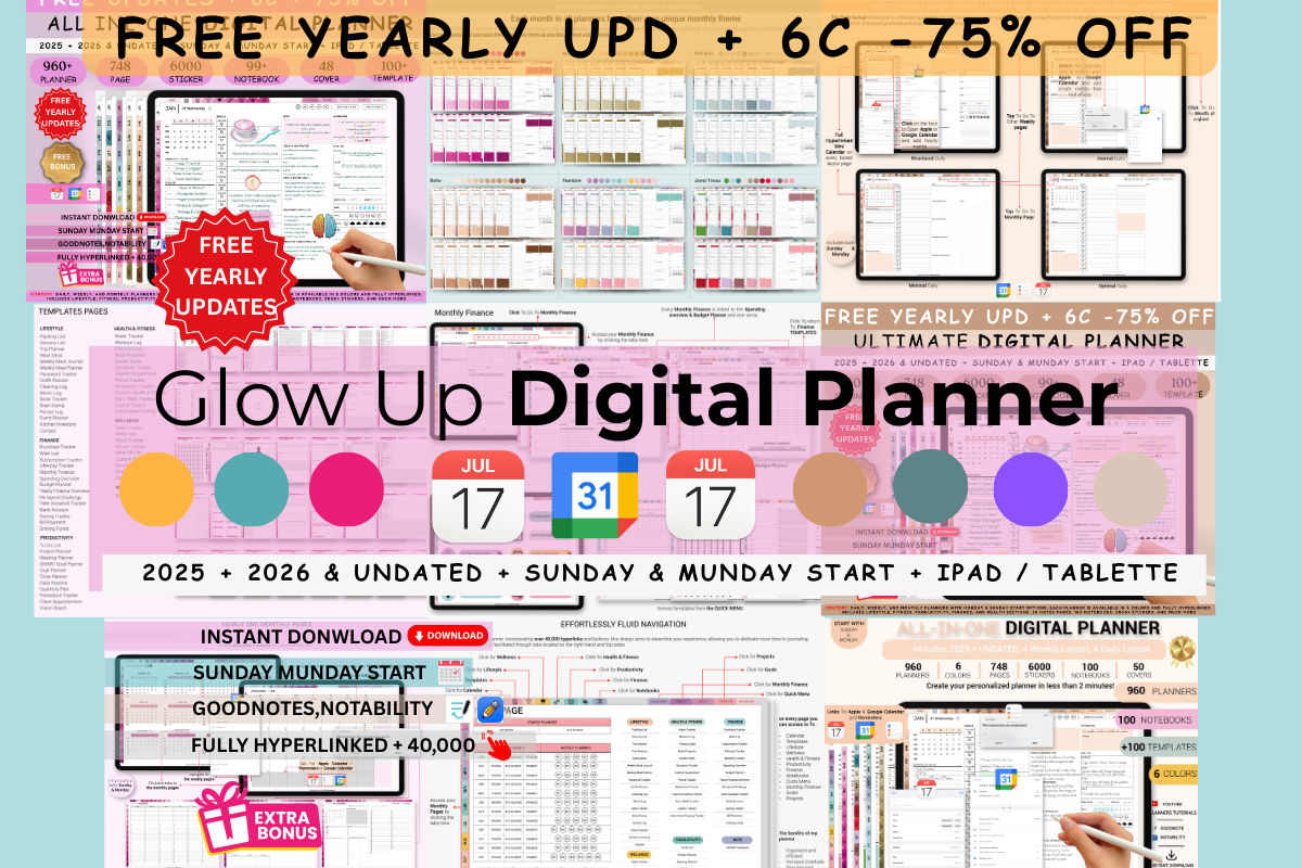 Digital Planner Beige 2025 2026 2027 &Undated