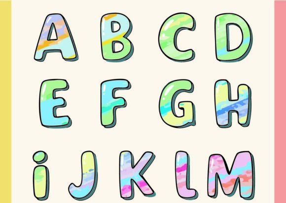 Colorful Fonts [2026] | Best Two-color & Multi Color Fonts - Creative ...