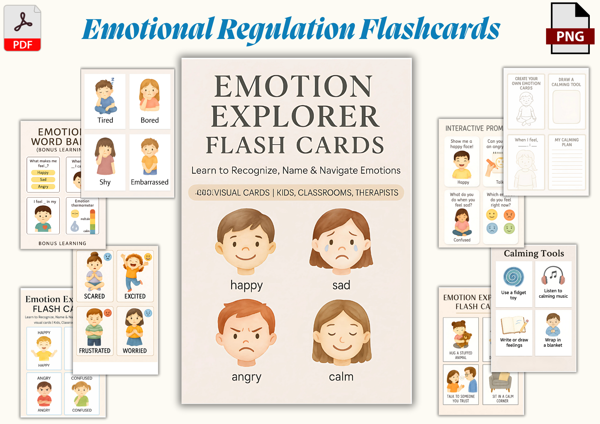 Emotion Explorer Flash Cards