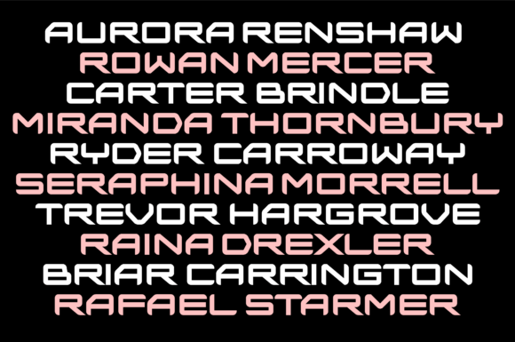 Gear Font - Preview 1