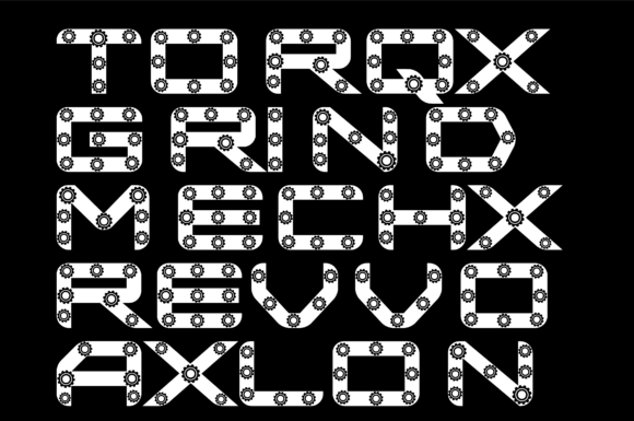 Gear Font - Preview 2