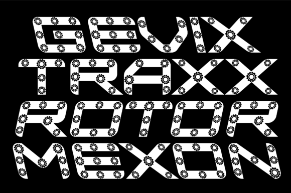 Gear Font - Preview 5