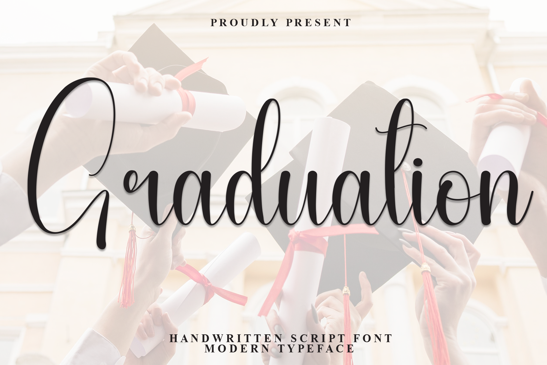 Graduation Font by Robbots stores · Creative Fabrica