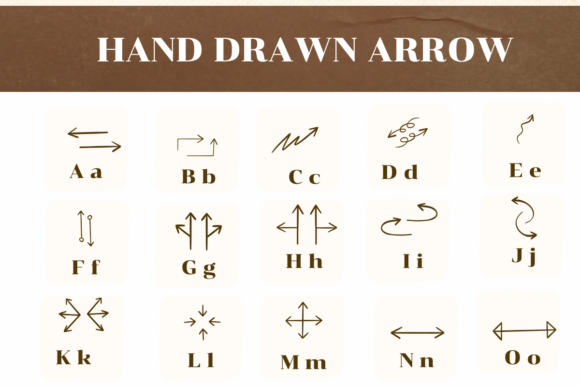 Hand Drawn Arrow Font - Preview 1