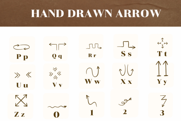 Hand Drawn Arrow Font - Preview 2