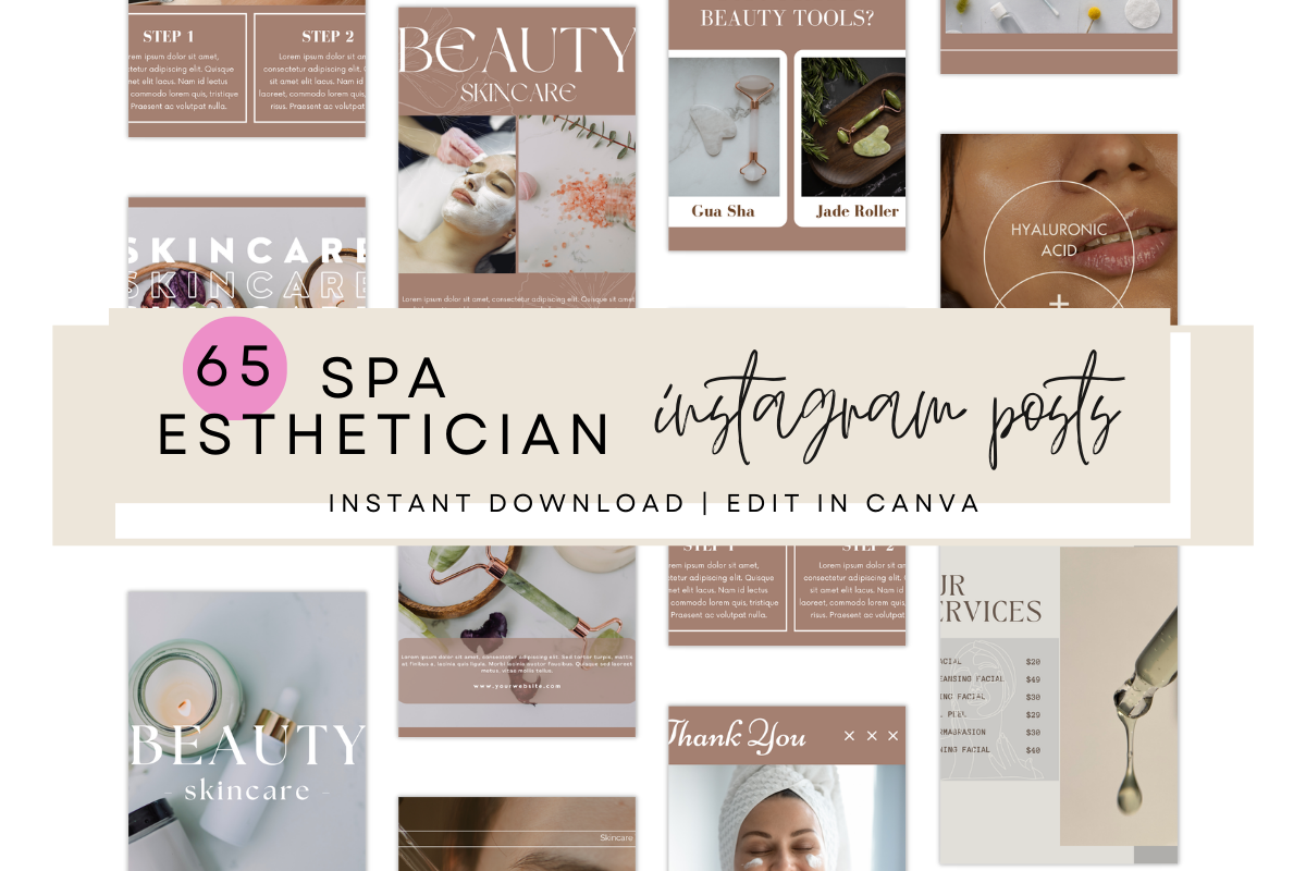 Instagram Post Templates for Salon, Spa