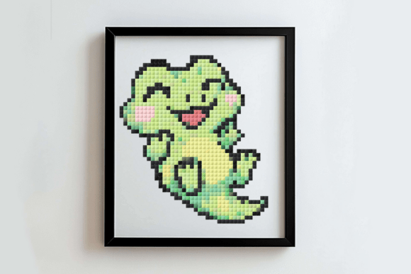 Playful Gecko Cross Stitch Pattern