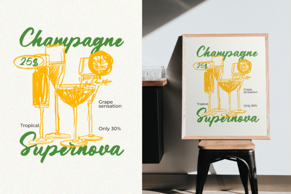 Sign Painting Font PNG with transparent background - Preview 2