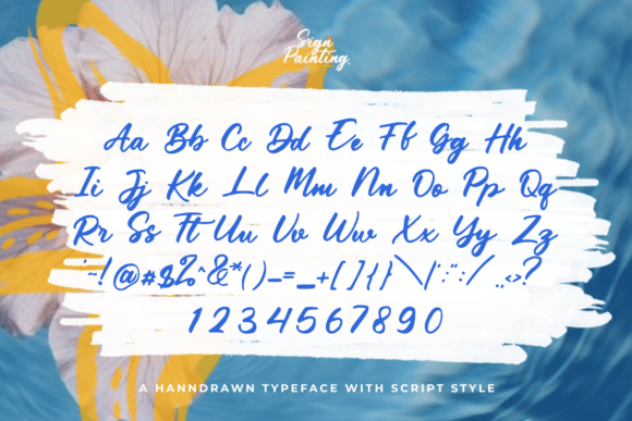Sign Painting Font PNG with transparent background - Preview 6