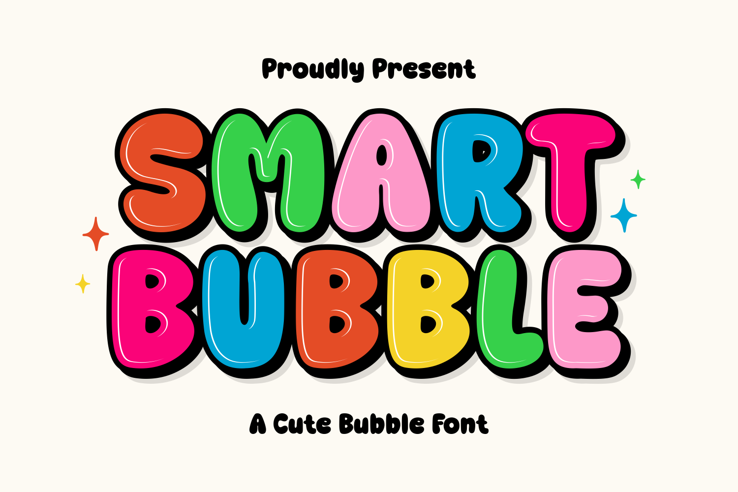Smart Bubble Font - photo 1