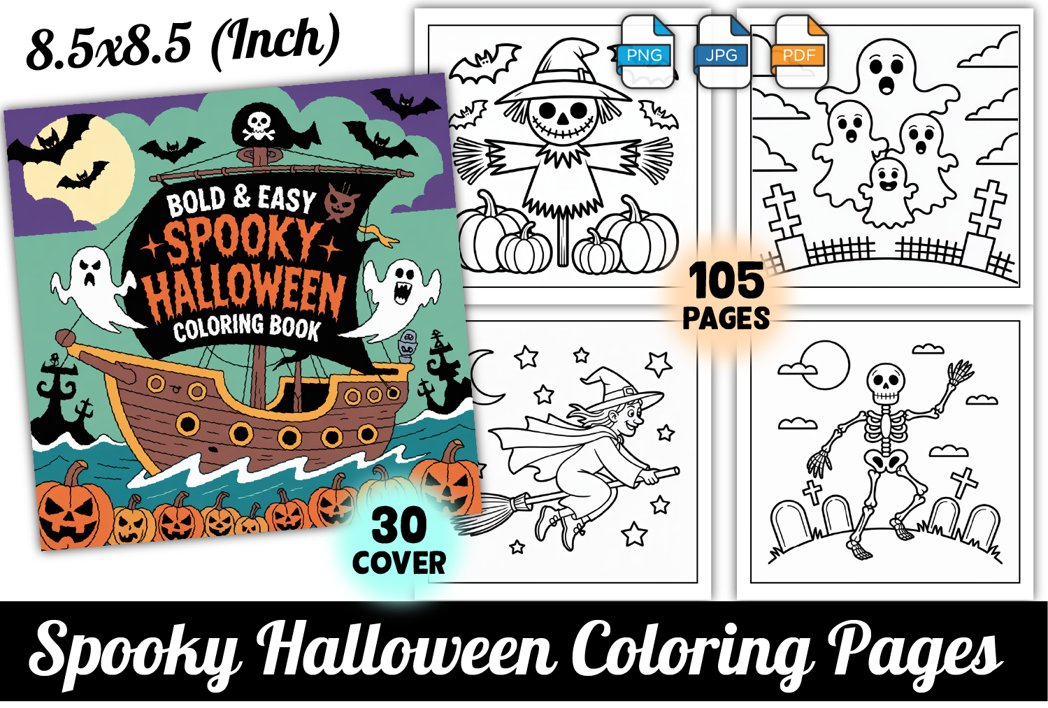 Spooky Halloween Coloring Pages